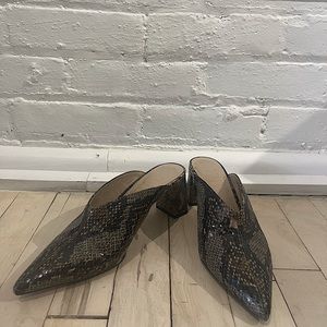Zara snakeskin mules